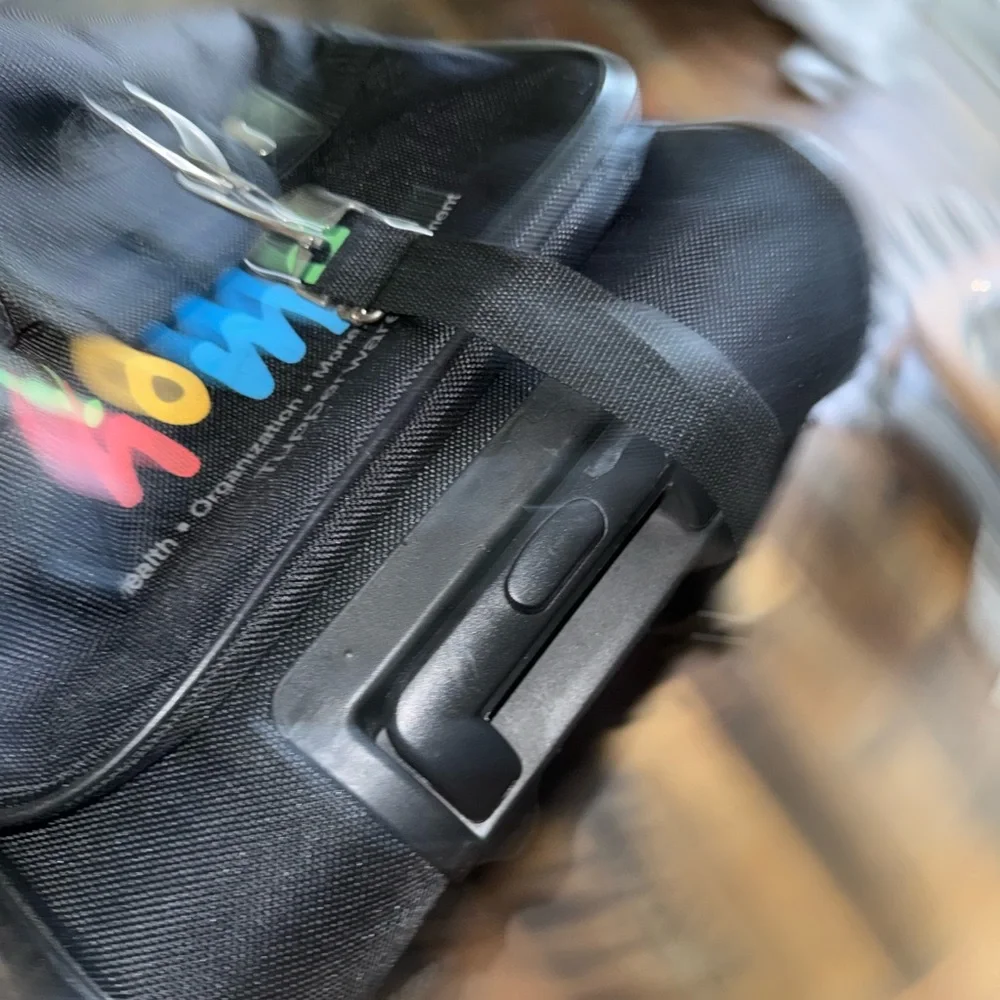 Tupperware Black Duffel Bag with Multicolor 'home' Logo